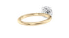 Round Solitaire Slim Band Diamond Engagement Ring