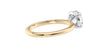 Round Solitaire Slim Band Diamond Engagement Ring
