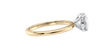 Round Solitaire Slim Band Diamond Engagement Ring