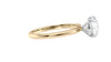 Round Solitaire Slim Band Diamond Engagement Ring
