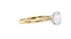 Round Solitaire Slim Band Diamond Engagement Ring