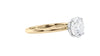 Round Solitaire Slim Band Diamond Engagement Ring