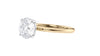 Round Solitaire Slim Band Diamond Engagement Ring