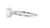 Round Solitaire Slim Band Diamond Engagement Ring
