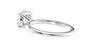 Round Solitaire Slim Band Diamond Engagement Ring