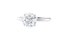 Round Solitaire Slim Band Diamond Engagement Ring
