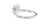 Round Solitaire Slim Band Diamond Engagement Ring