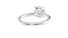 Round Solitaire Slim Band Diamond Engagement Ring