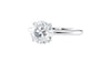 Round Solitaire Slim Band Diamond Engagement Ring