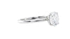 Round Solitaire Slim Band Diamond Engagement Ring