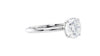 Round Solitaire Slim Band Diamond Engagement Ring