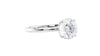 Round Solitaire Slim Band Diamond Engagement Ring