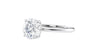 Round Solitaire Slim Band Diamond Engagement Ring