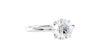 Round Solitaire Slim Band Diamond Engagement Ring