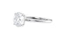 Round Solitaire Slim Band Diamond Engagement Ring