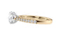 Round Solitaire Tapered Diamond Band Engagement Ring