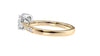Round Solitaire Tapered Diamond Band Engagement Ring