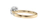 Round Solitaire Tapered Diamond Band Engagement Ring