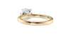 Round Solitaire Tapered Diamond Band Engagement Ring