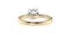 Round Solitaire Tapered Diamond Band Engagement Ring