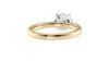 Round Solitaire Tapered Diamond Band Engagement Ring