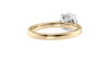 Round Solitaire Tapered Diamond Band Engagement Ring