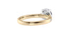 Round Solitaire Tapered Diamond Band Engagement Ring