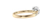 Round Solitaire Tapered Diamond Band Engagement Ring