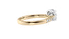 Round Solitaire Tapered Diamond Band Engagement Ring