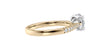 Round Solitaire Tapered Diamond Band Engagement Ring