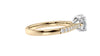 Round Solitaire Tapered Diamond Band Engagement Ring