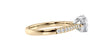 Round Solitaire Tapered Diamond Band Engagement Ring