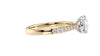 Round Solitaire Tapered Diamond Band Engagement Ring