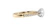 Round Solitaire Tapered Diamond Band Engagement Ring