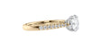 Round Solitaire Tapered Diamond Band Engagement Ring