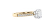 Round Solitaire Tapered Diamond Band Engagement Ring