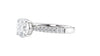 Round Solitaire Tapered Diamond Band Engagement Ring