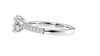 Round Solitaire Tapered Diamond Band Engagement Ring