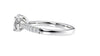 Round Solitaire Tapered Diamond Band Engagement Ring