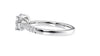 Round Solitaire Tapered Diamond Band Engagement Ring