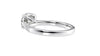 Round Solitaire Tapered Diamond Band Engagement Ring