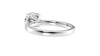 Round Solitaire Tapered Diamond Band Engagement Ring