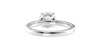 Round Solitaire Tapered Diamond Band Engagement Ring