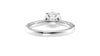 Round Solitaire Tapered Diamond Band Engagement Ring