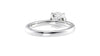 Round Solitaire Tapered Diamond Band Engagement Ring
