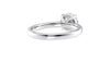 Round Solitaire Tapered Diamond Band Engagement Ring