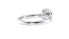 Round Solitaire Tapered Diamond Band Engagement Ring