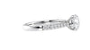 Round Solitaire Tapered Diamond Band Engagement Ring