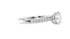 Round Solitaire Tapered Diamond Band Engagement Ring