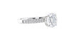 Round Solitaire Tapered Diamond Band Engagement Ring